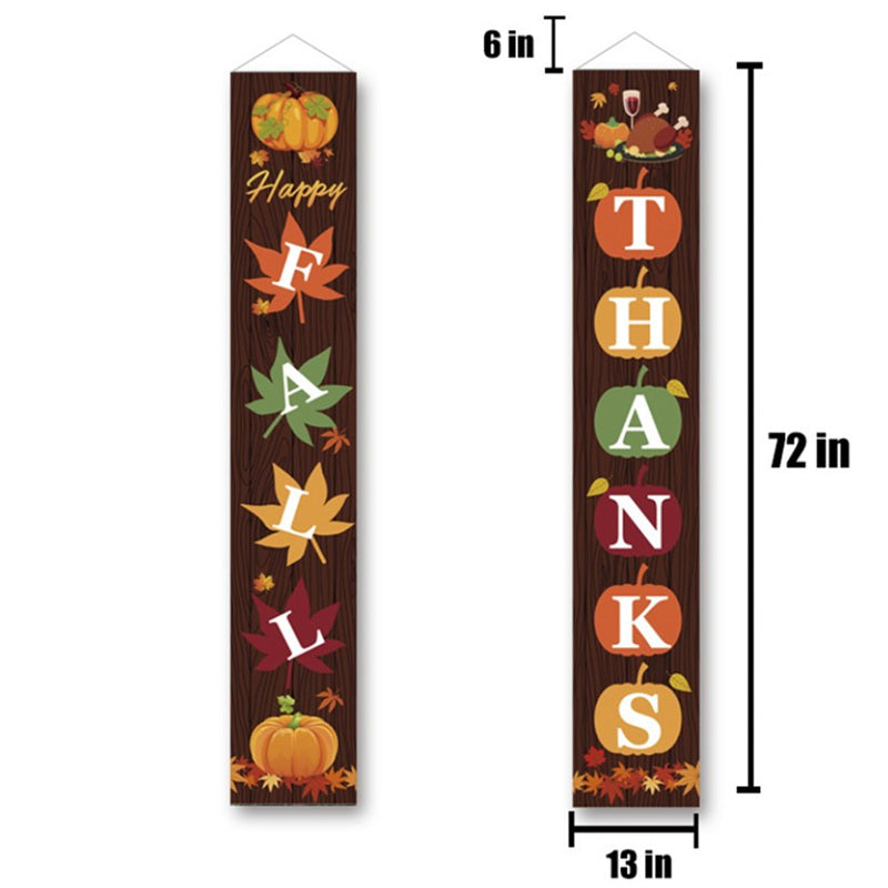 Thanksgiving Couplet Banner Creative Decoration Curtain Hanging Flag